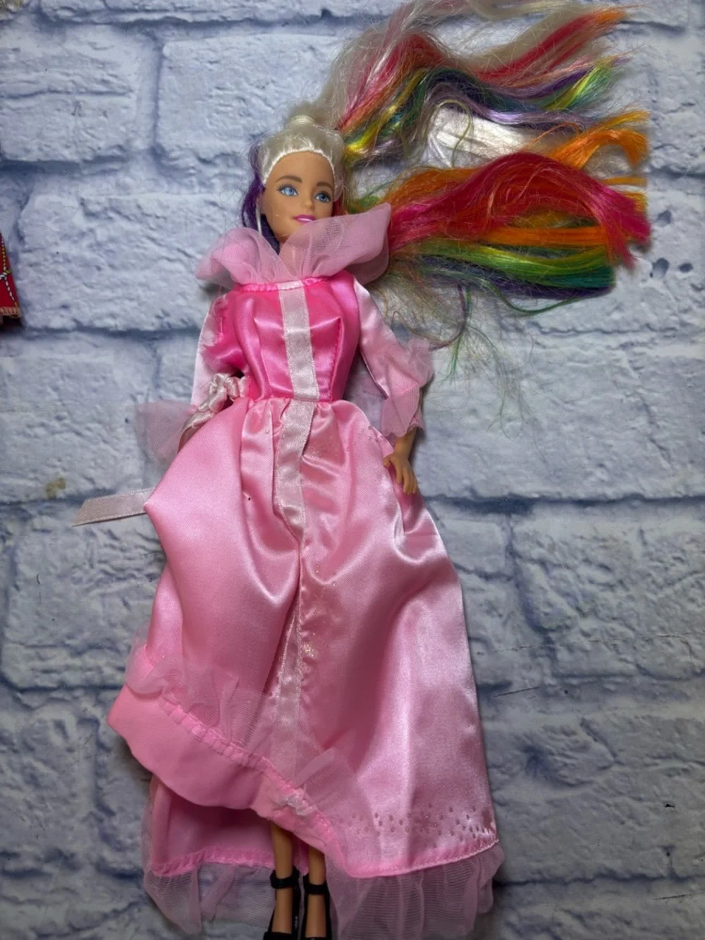 4  Mattel Barbie & Misc Dolls Rainbow Hair Secret Hearts Barbie